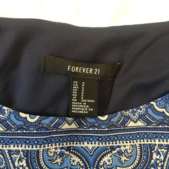 PERFECT FOR SUMMER Forever 21 Blue Dress - Picture 5 of 5
